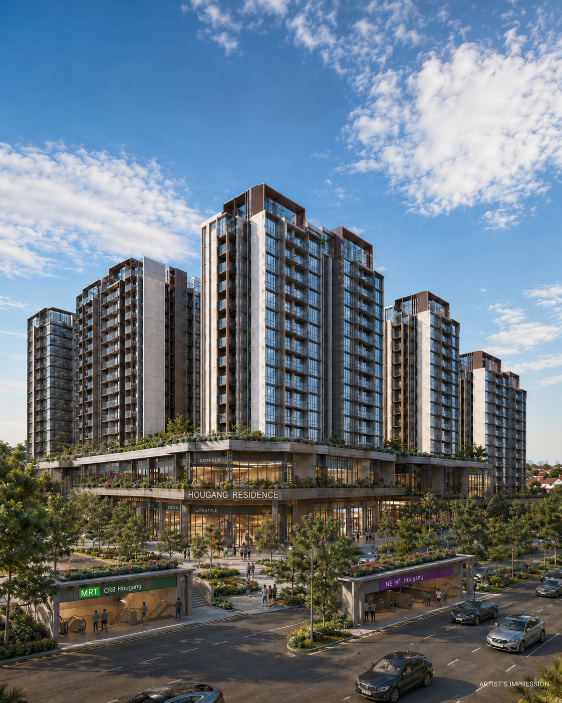 Hougang Central — artist’s impression